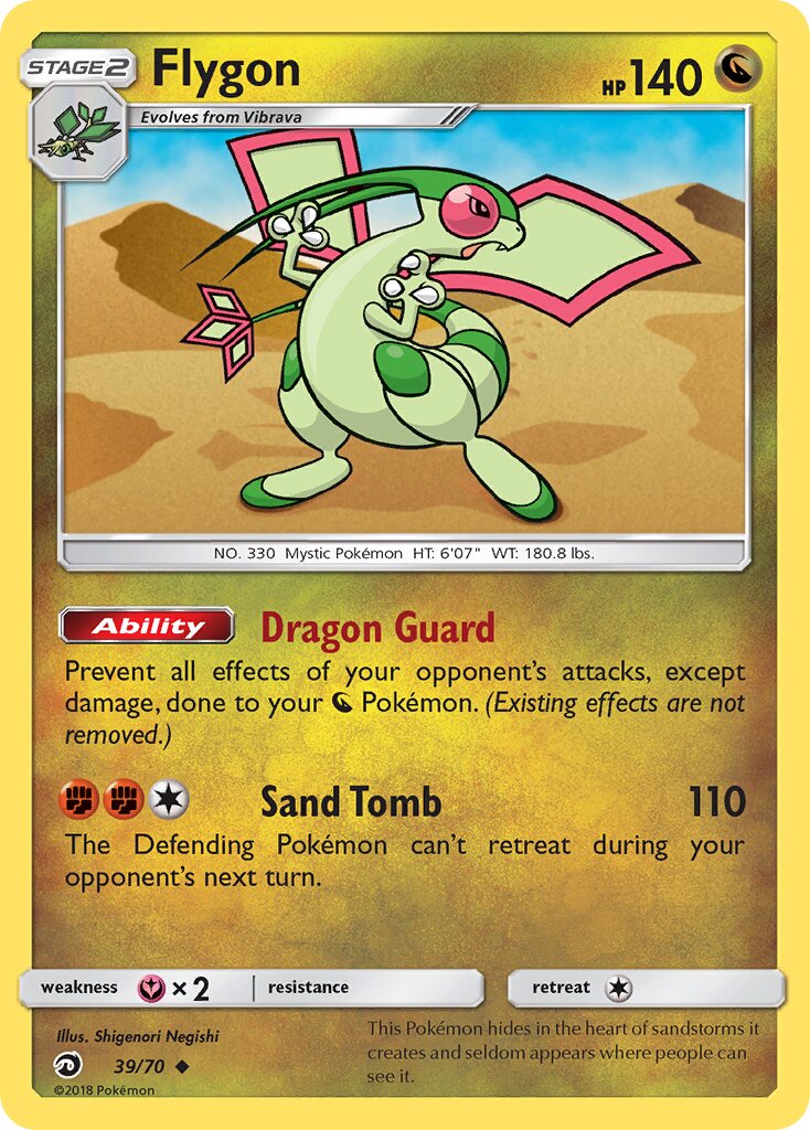 Flygon 039/70 — Dragon Majesty (English Pokémon TCG card)