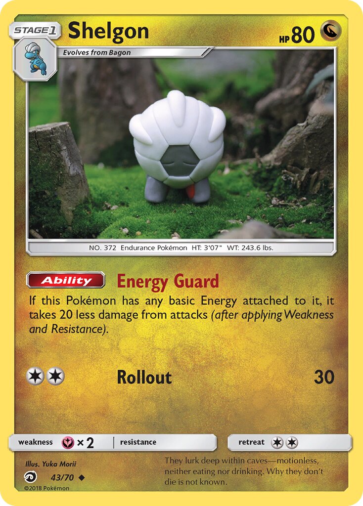 Shelgon 043/70 — Dragon Majesty (English Pokémon TCG card)