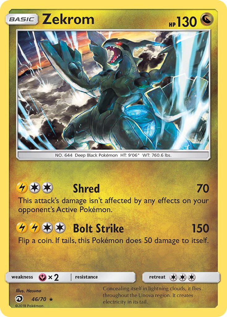 Zekrom 046/70 — Dragon Majesty (English Pokémon TCG card)