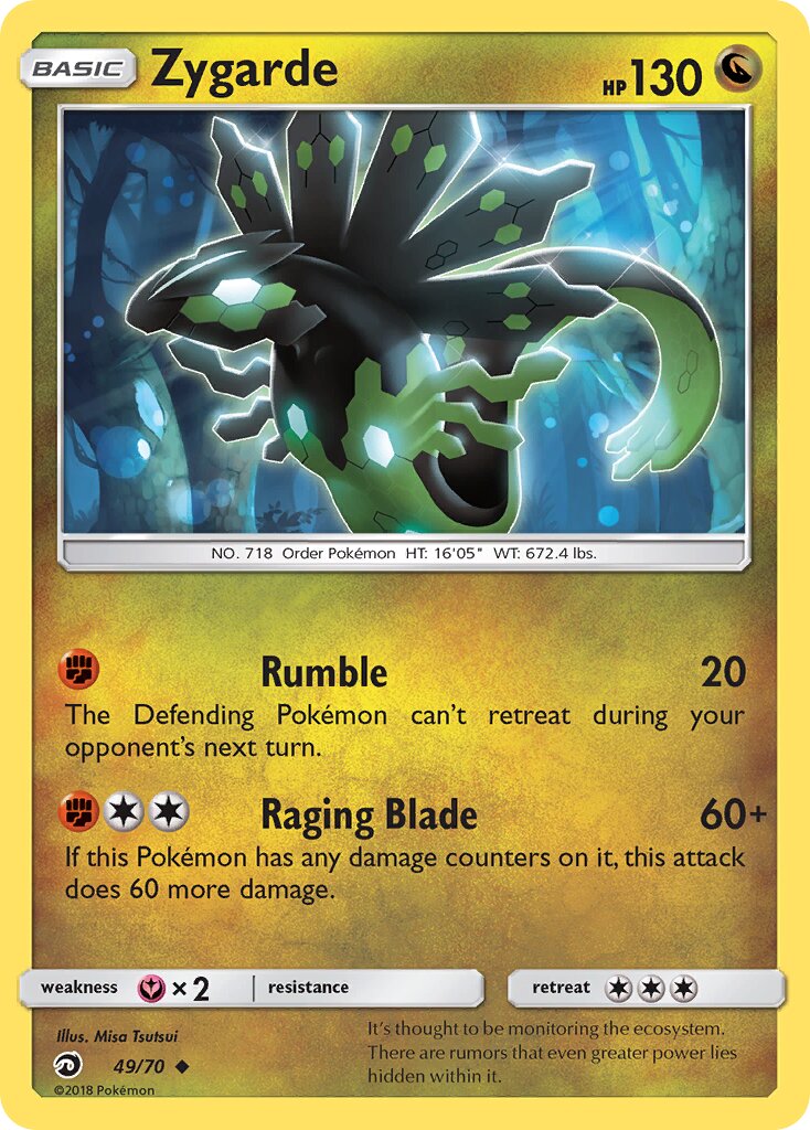 Zygarde 049/70 — Dragon Majesty (English Pokémon TCG card)