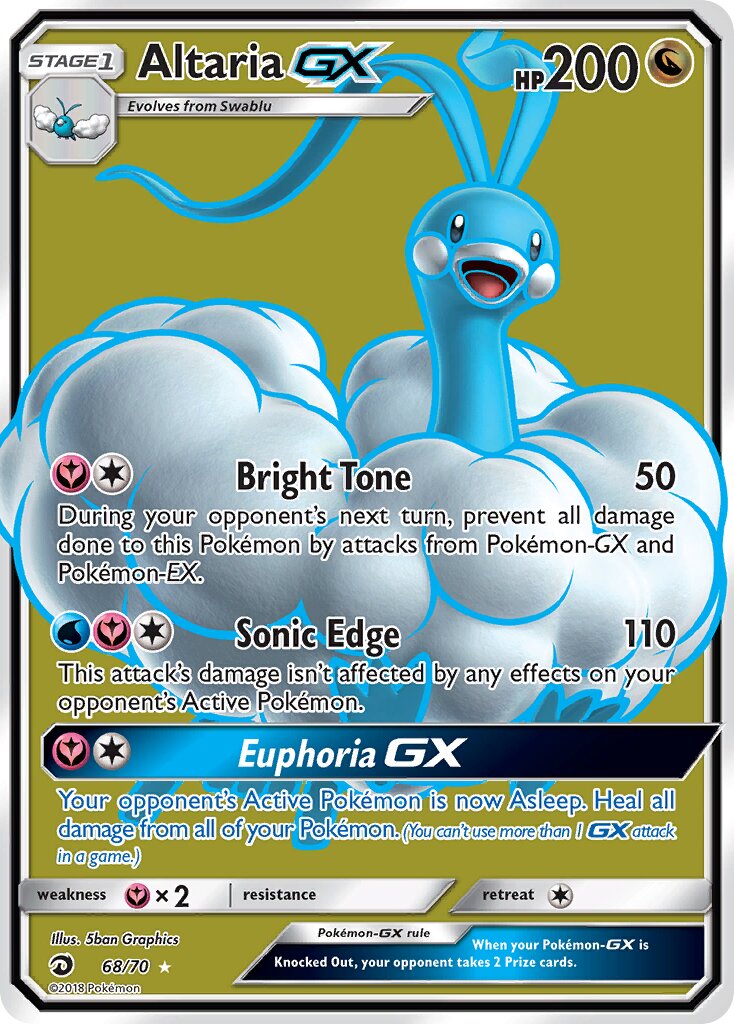 Altaria-GX 068/70 — Dragon Majesty (English Pokémon TCG card)