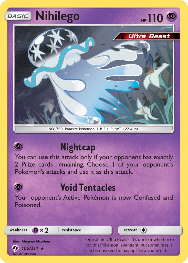 Nihilego 106/214 — Lost Thunder (English Pokémon TCG card)