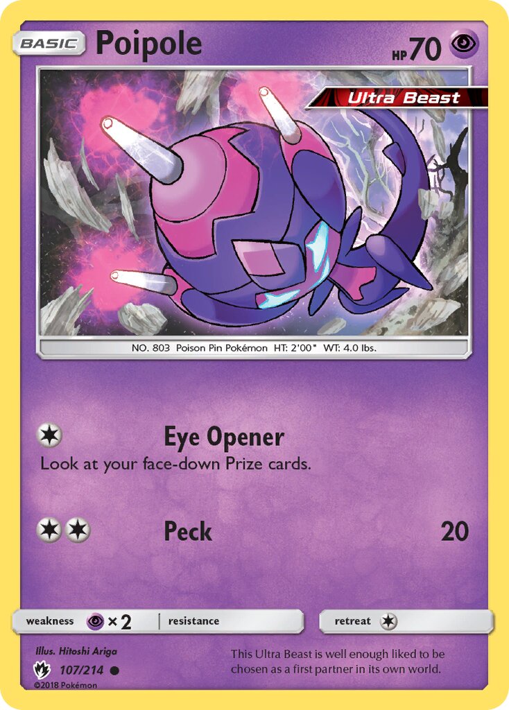Poipole 107/214 — Lost Thunder (English Pokémon TCG card)