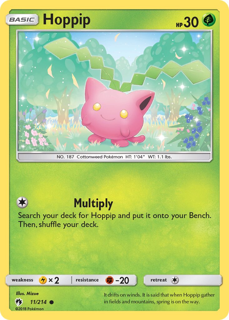 Hoppip 011/214 — Lost Thunder (English Pokémon TCG card)
