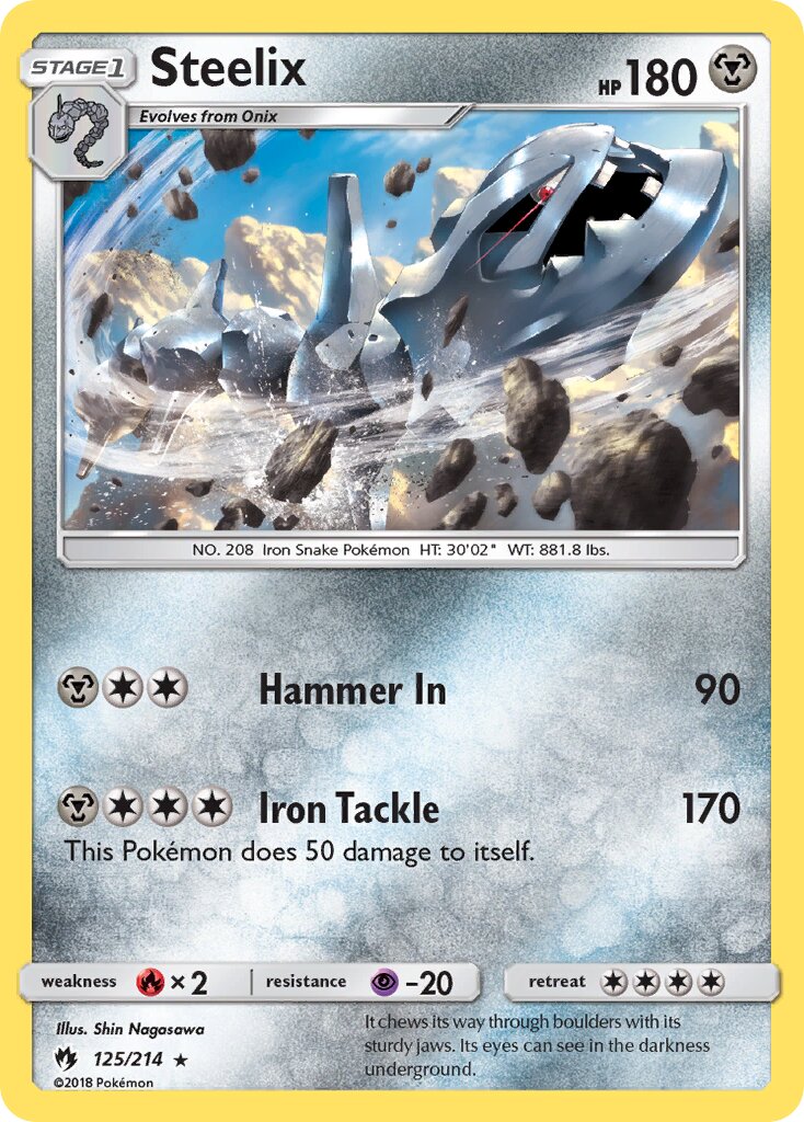 Steelix 125/214 — Lost Thunder (English Pokémon TCG card)