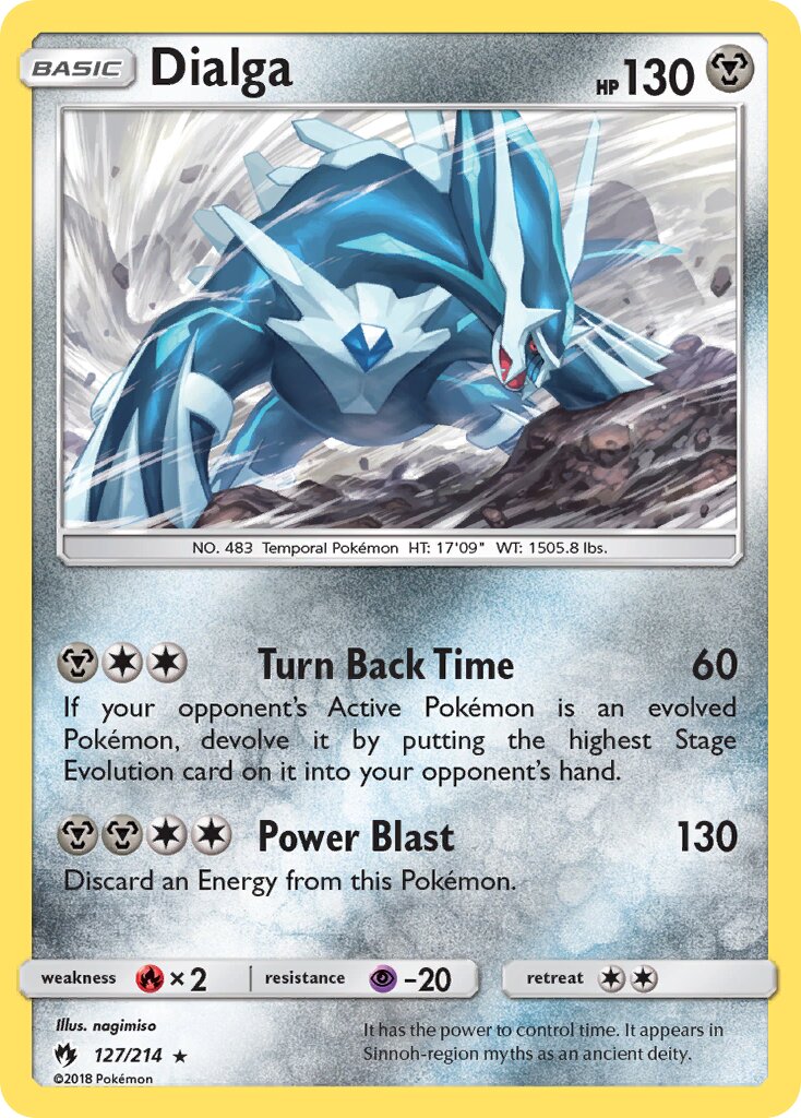 Dialga 127/214 — Lost Thunder (English Pokémon TCG card)