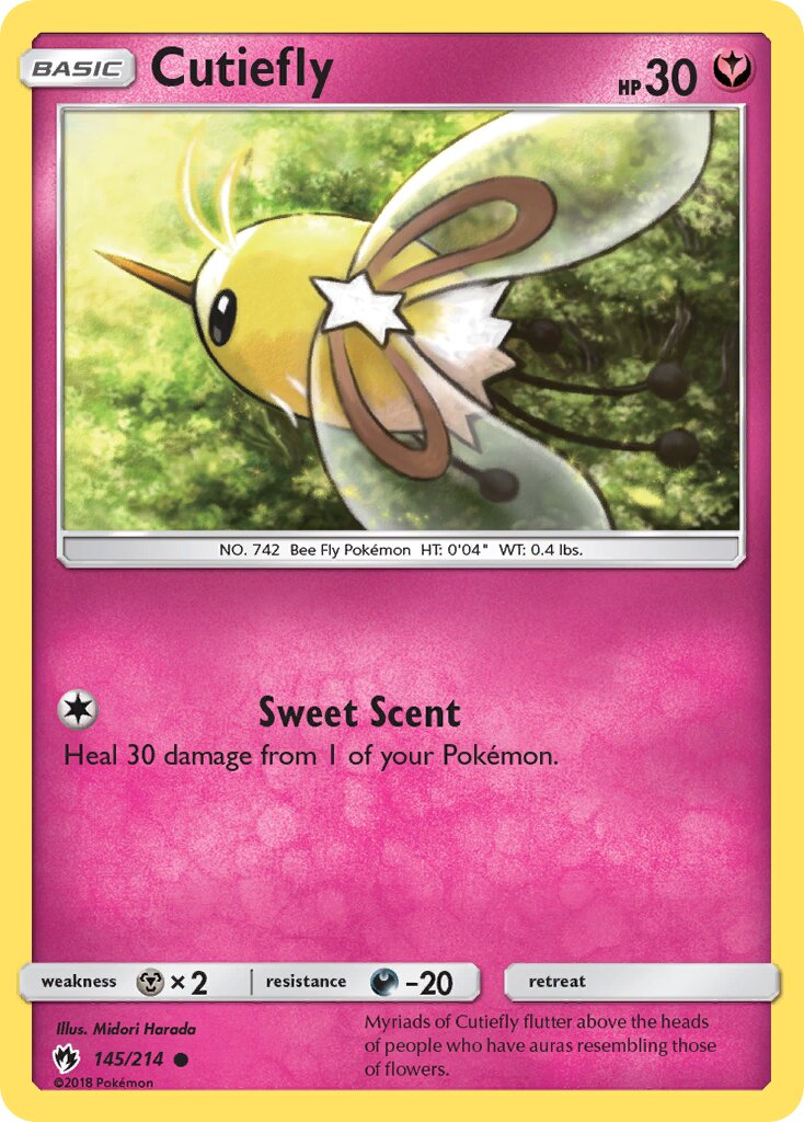 Cutiefly 145/214 — Lost Thunder (English Pokémon TCG card)