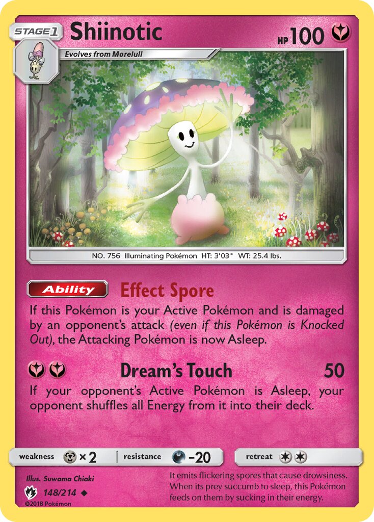 Shiinotic 148/214 — Lost Thunder (English Pokémon TCG card)