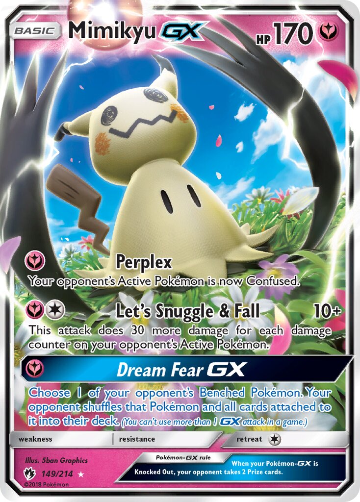 Mimikyu-GX 149/214 — Lost Thunder (English Pokémon TCG card)