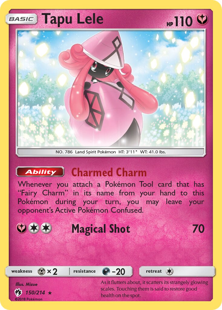 Tapu Lele 150/214 — Lost Thunder (English Pokémon TCG card)