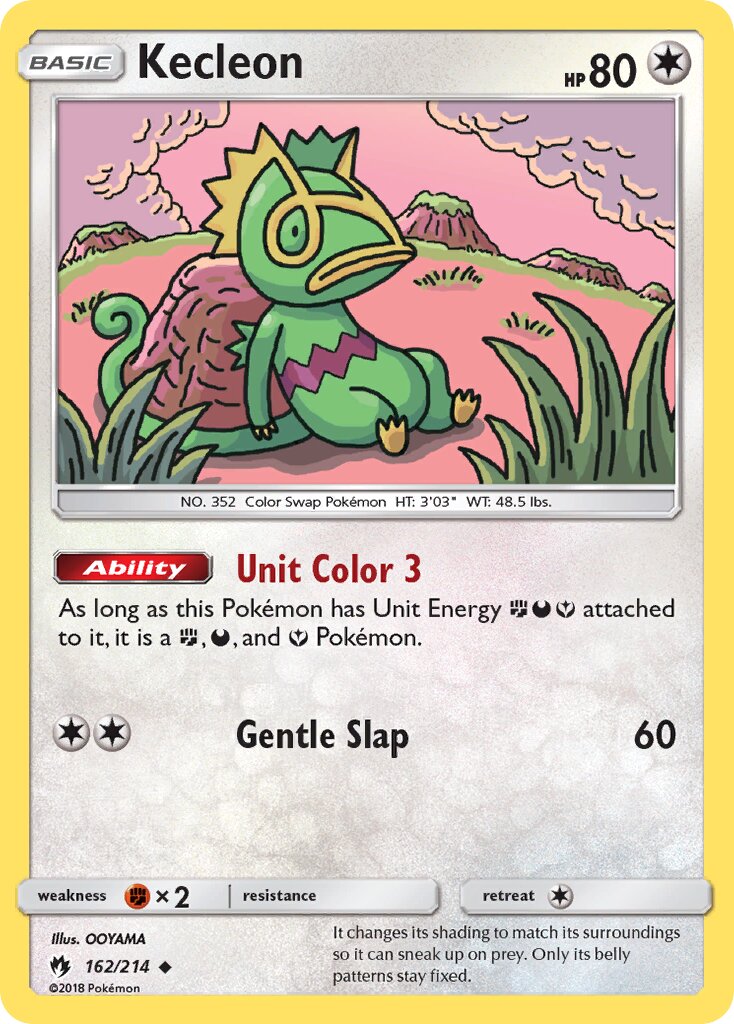Kecleon 162/214 — Lost Thunder (English Pokémon TCG card)