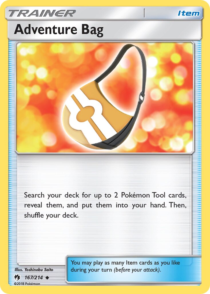 Adventure Bag 167/214 — Lost Thunder (English Pokémon TCG card)