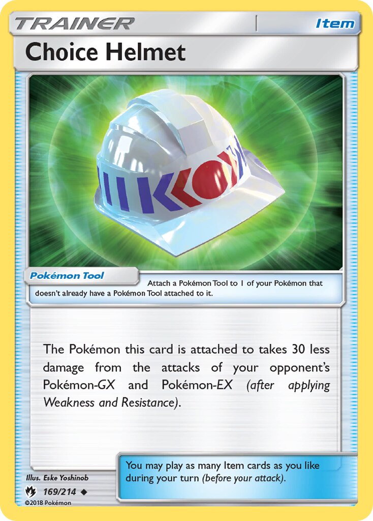 Choice Helmet 169/214 — Lost Thunder (English Pokémon TCG card)