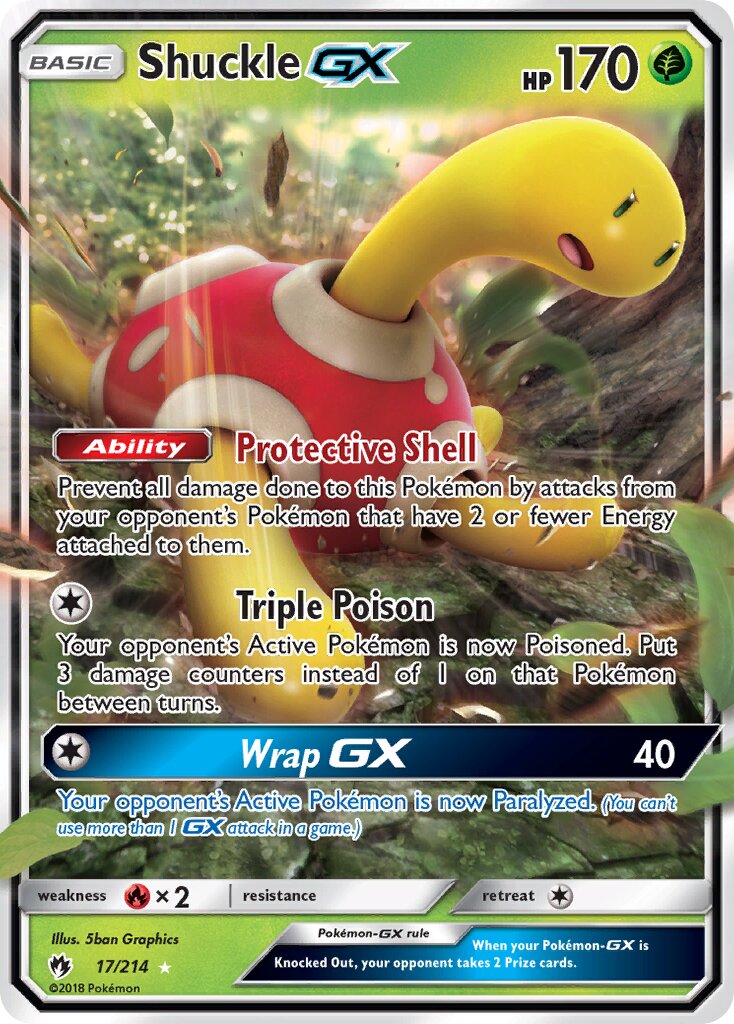 Shuckle-GX 017/214 — Lost Thunder (English Pokémon TCG card)