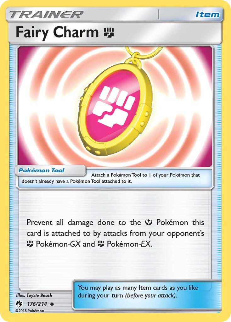 Fairy Charm Fighting 176/214 — Lost Thunder (English Pokémon TCG card)