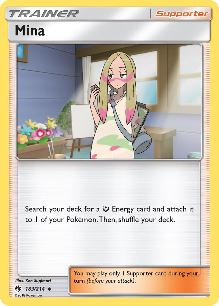 Mina 183/214 — Lost Thunder (English Pokémon TCG card)