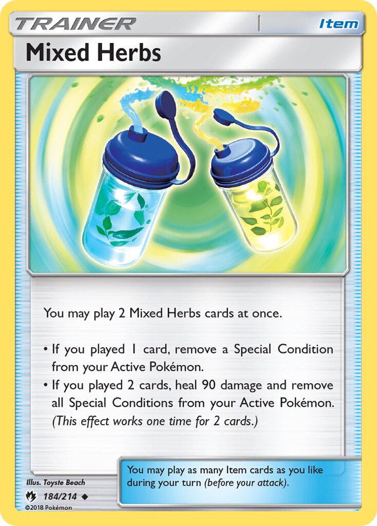 Mixed Herbs 184/214 — Lost Thunder (English Pokémon TCG card)