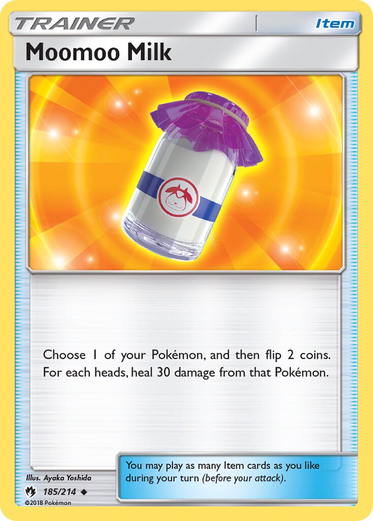 Moomoo Milk 185/214 — Lost Thunder (English Pokémon TCG card)