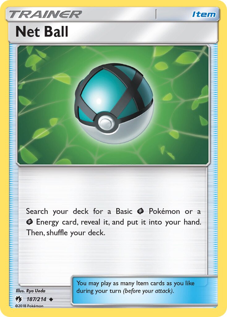 Net Ball 187/214 — Lost Thunder (English Pokémon TCG card)