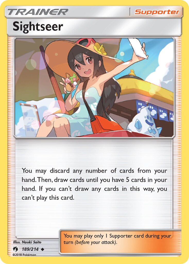 Sightseer 189/214 — Lost Thunder (English Pokémon TCG card)