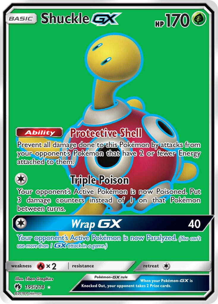 Shuckle-GX 195/214 — Lost Thunder (English Pokémon TCG card)