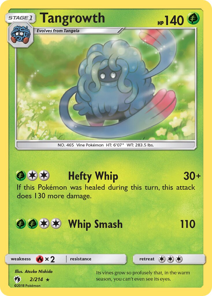 Tangrowth 002/214 — Lost Thunder (English Pokémon TCG card)