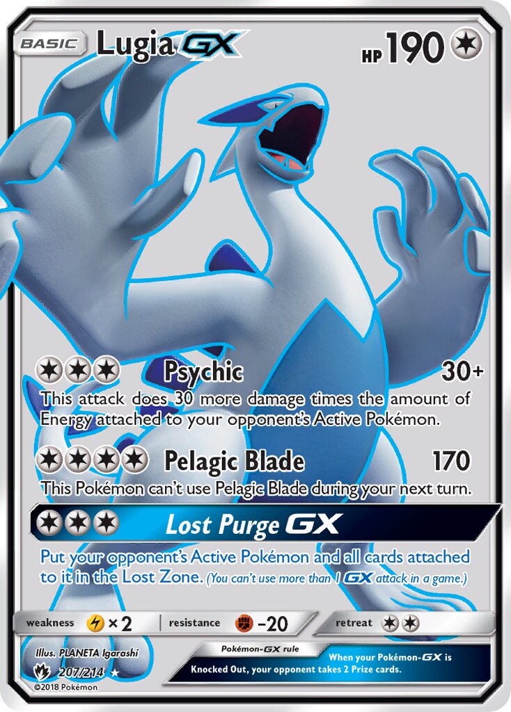 Lugia-GX 207/214 — Lost Thunder (English Pokémon TCG card)