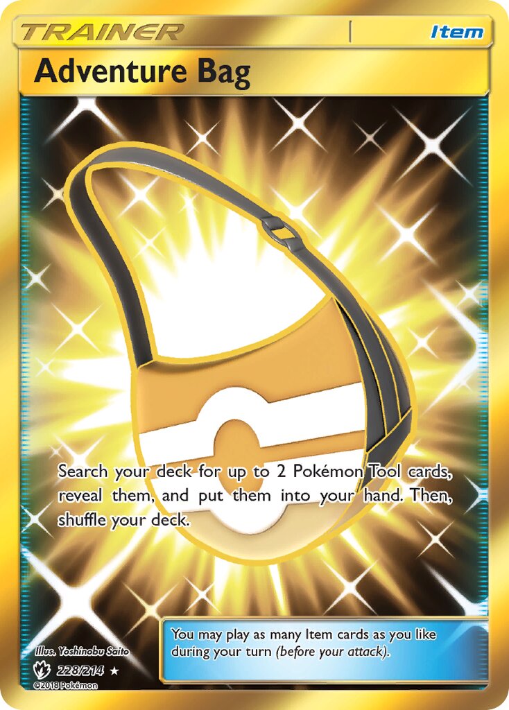 Adventure Bag 228/214 — Lost Thunder (English Pokémon TCG card)