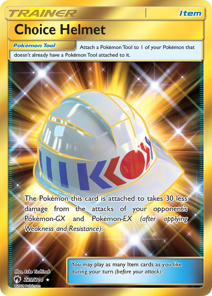 Choice Helmet 229/214 — Lost Thunder (English Pokémon TCG card)