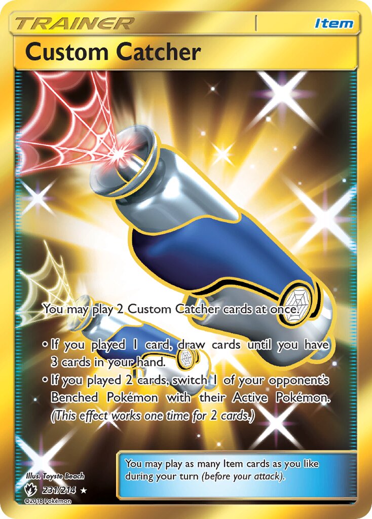Custom Catcher 231/214 — Lost Thunder (English Pokémon TCG card)