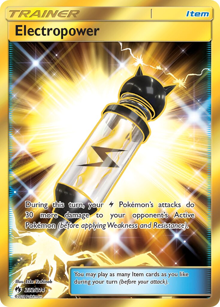 Electropower 232/214 — Lost Thunder (English Pokémon TCG card)