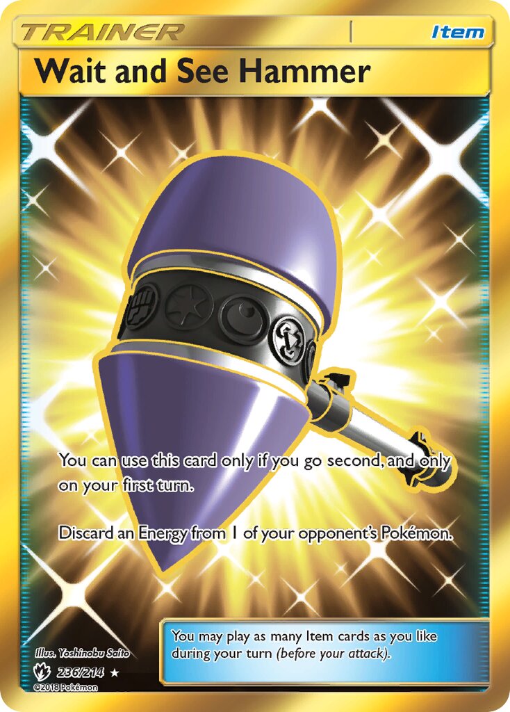 Wait and See Hammer 236/214 — Lost Thunder (English Pokémon TCG card)