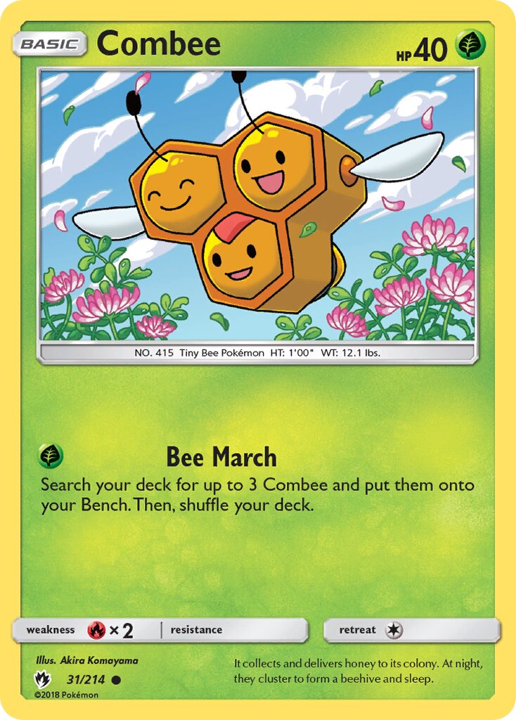 Combee 031/214 — Lost Thunder (English Pokémon TCG card)