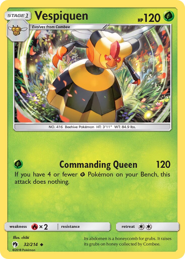 Vespiquen 032/214 — Lost Thunder (English Pokémon TCG card)