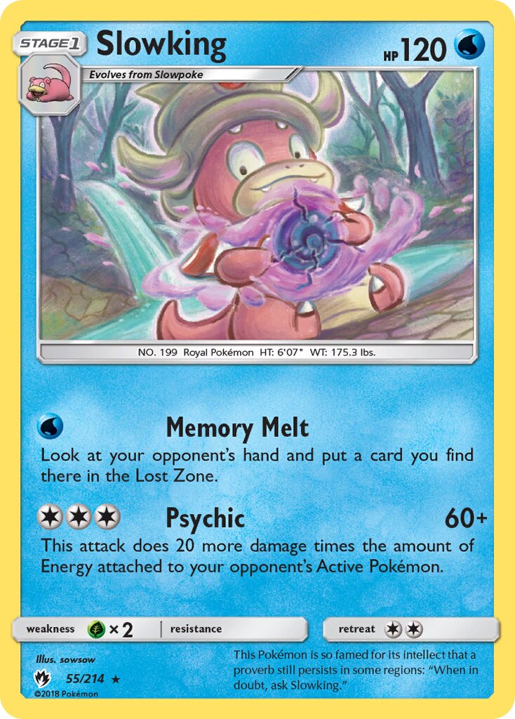 Slowking 055/214 — Lost Thunder (English Pokémon TCG card)