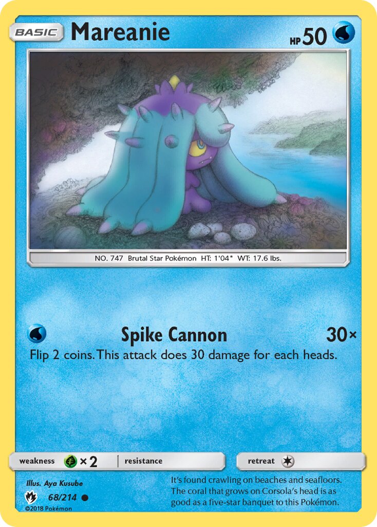 Mareanie 068/214 — Lost Thunder (English Pokémon TCG card)