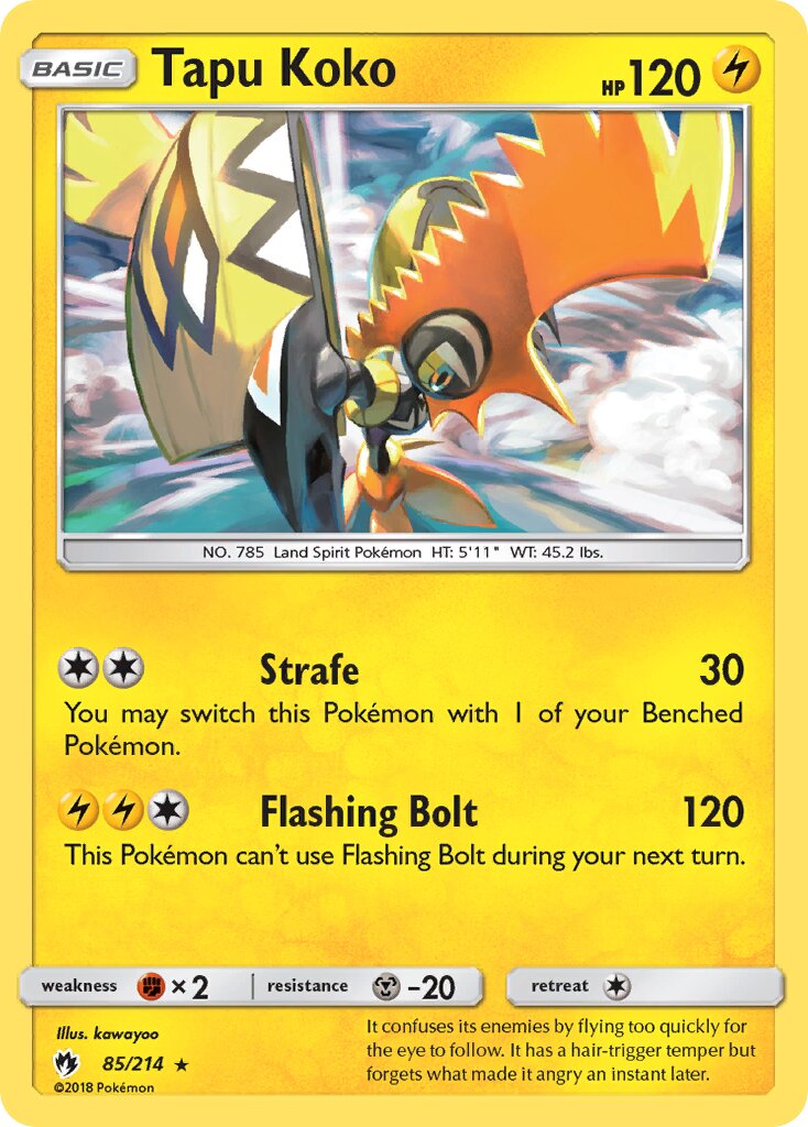 Tapu Koko 085/214 — Lost Thunder (English Pokémon TCG card)