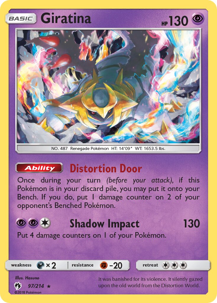 Giratina 097/214 — Lost Thunder (English Pokémon TCG card)