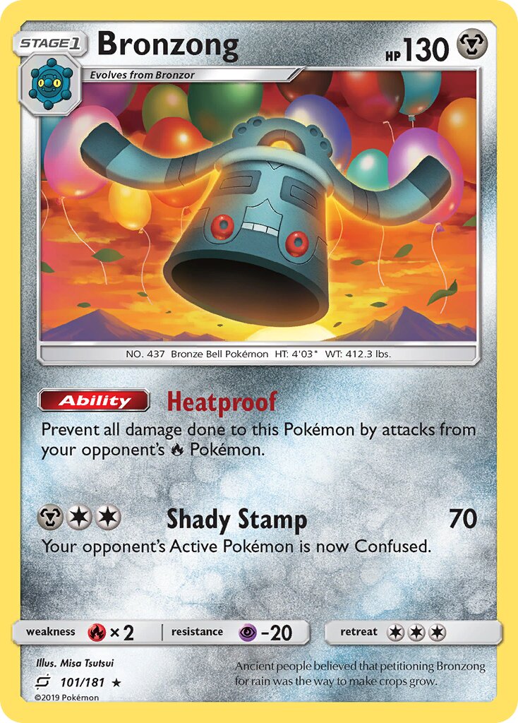 Bronzong 101/181 — Team Up (English Pokémon TCG card)