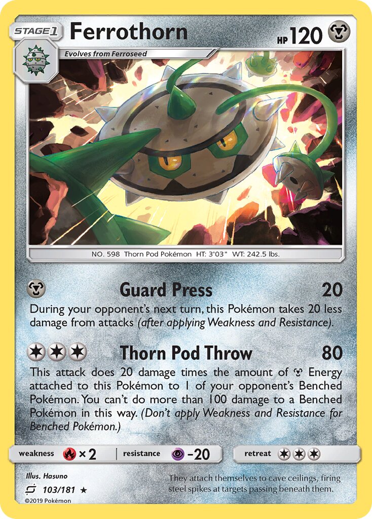 Ferrothorn 103/181 — Team Up (English Pokémon TCG card)