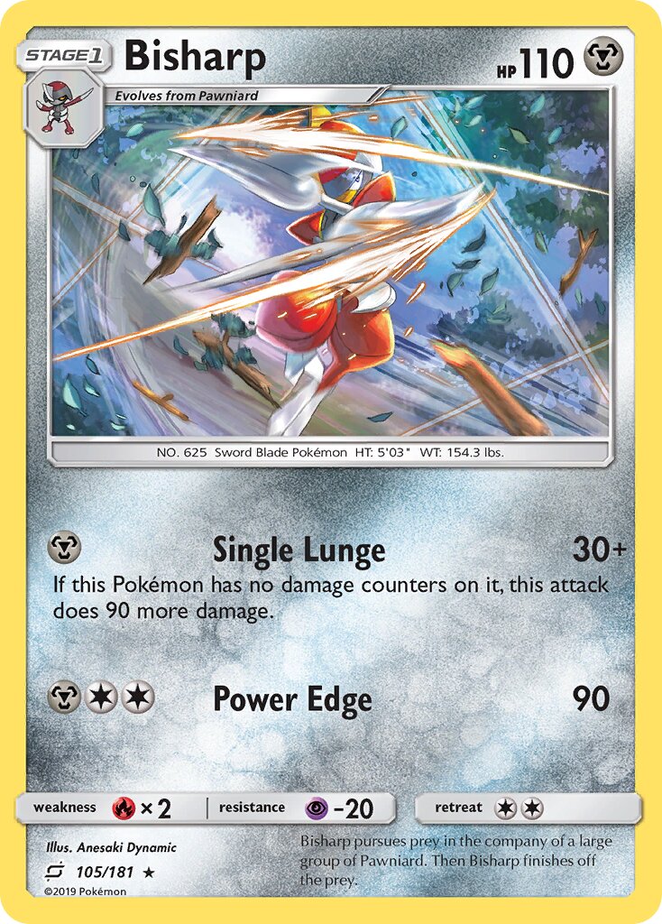 Bisharp 105/181 — Team Up (English Pokémon TCG card)