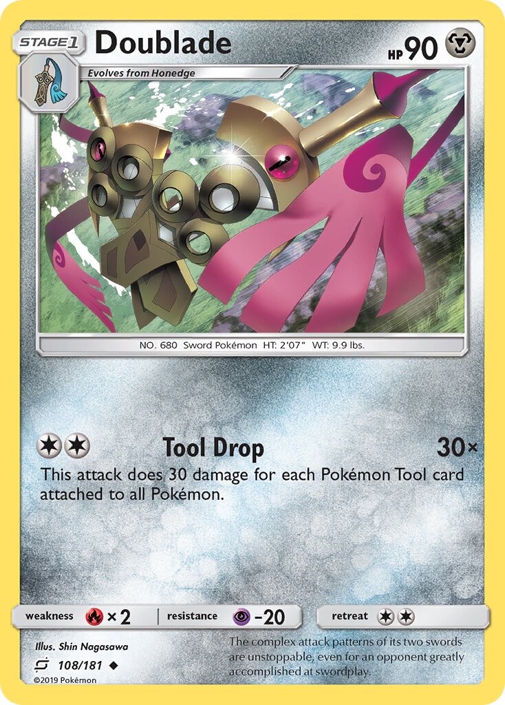 Doublade 108/181 — Team Up (English Pokémon TCG card)