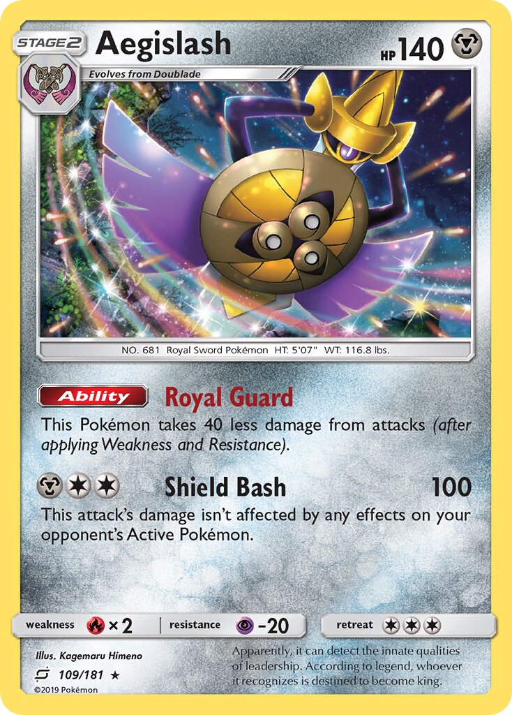 Aegislash 109/181 — Team Up (English Pokémon TCG card)