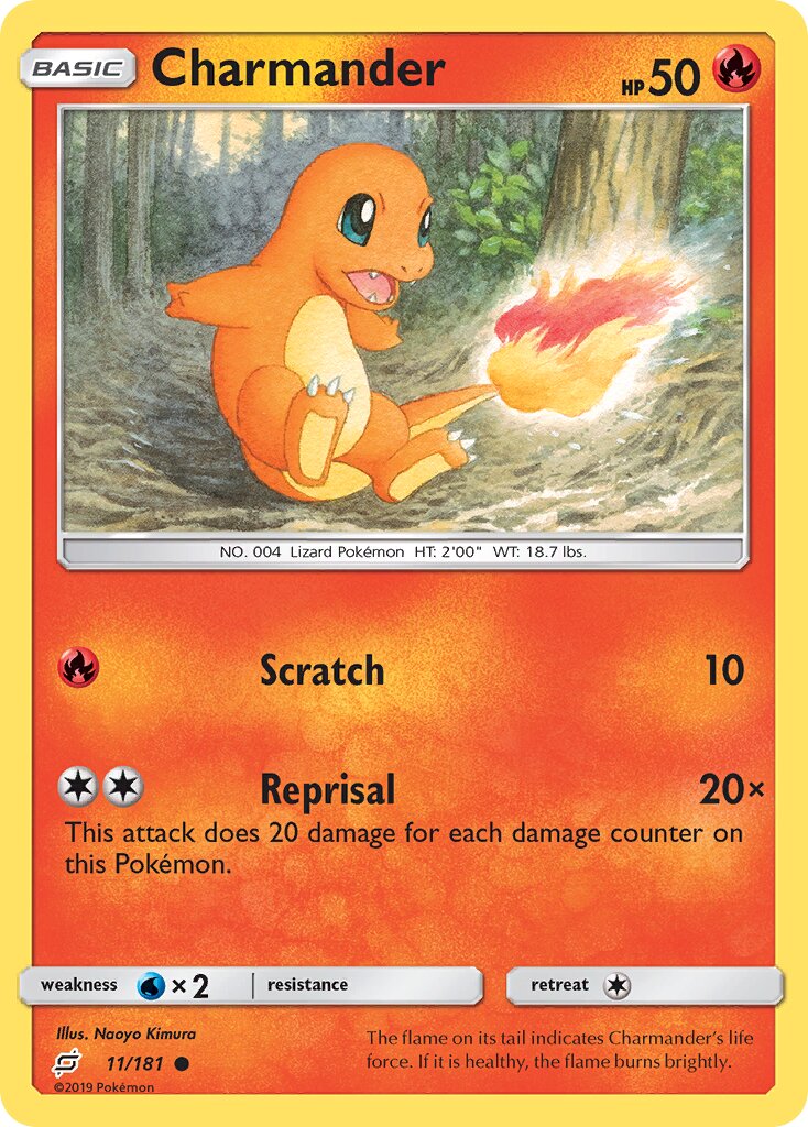 Charmander 011/181 — Team Up (English Pokémon TCG card)