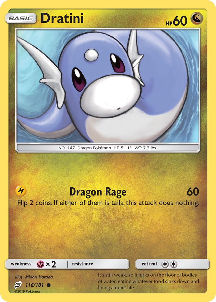Dratini 116/181 — Team Up (English Pokémon TCG card)