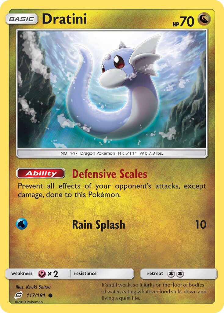 Dratini 117/181 — Team Up (English Pokémon TCG card)
