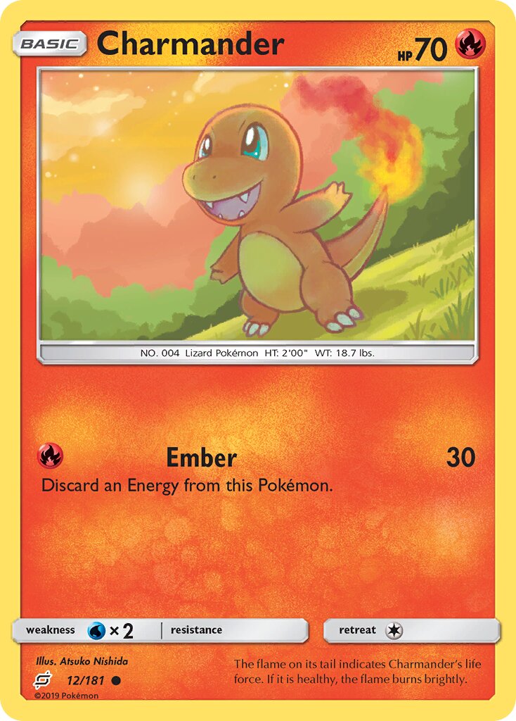 Charmander 012/181 — Team Up (English Pokémon TCG card)