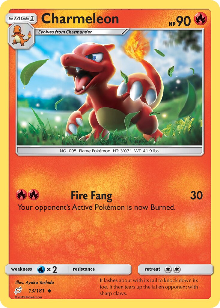Charmeleon 013/181 — Team Up (English Pokémon TCG card)