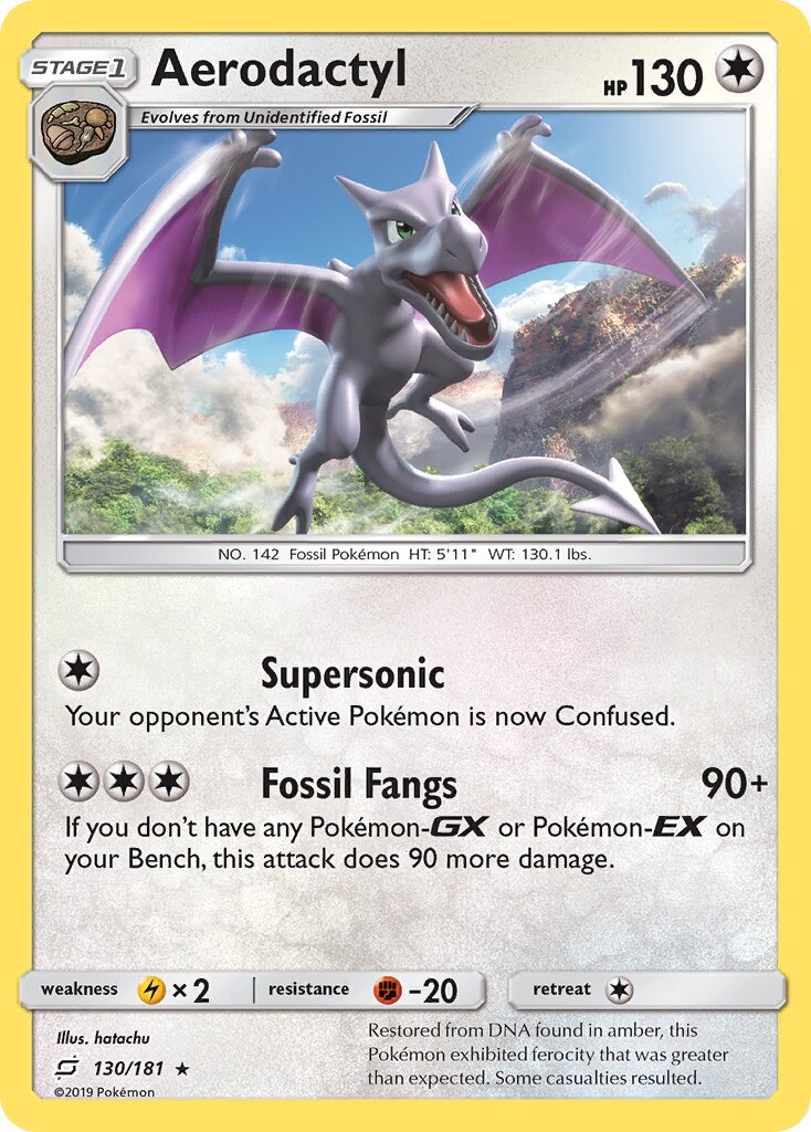 Aerodactyl 130/181 — Team Up (English Pokémon TCG card)