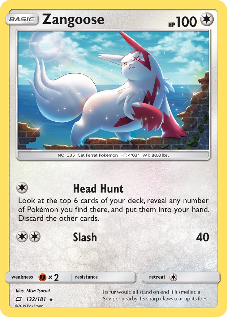 Zangoose 132/181 — Team Up (English Pokémon TCG card)